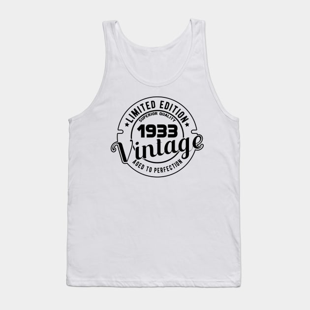 1933 VINTAGE - BIRTHDAY GIFT Tank Top by KC Happy Shop